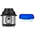 Instant Pot Duo Crisp + Air Fryer 11-in-1 Electric Multi-Cooker 5.7L + Pyrex Glass Rectangular Dish Bundle