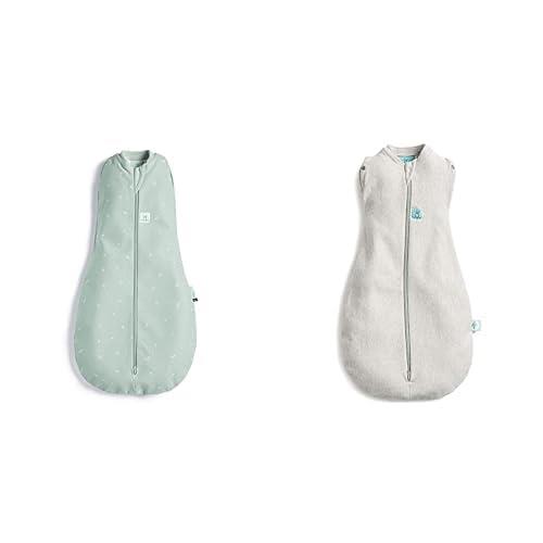 ergoPouch Organic Cotton Cocoon Swaddle Bag bundle, 0.2 & 1.0 TOG, for 03-06 Month (Boy)