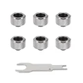 Thermaltake Pacific Compression Fitting Chrome Six Pack