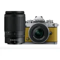 Nikon Z fc Mirrorless Camera (Mustard Yellow) + NIKKOR Z DX 16-50mm F/3.5-6.3 VR + NIKKOR Z DX 50-250mm f/4.5-6.3 VR Twin Lens Kit