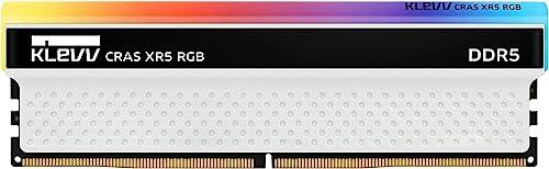 KLEVV CRAS XR5 RGB 32GB kit (16GB x2) 8000MT/s Gaming Memory DDR5 RAM XMP 3.0 High Performance Overclocking