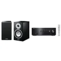 Yamaha A-S501 2-Channel Integrated Stereo Amplifier and NS-301G Pair of Bookshelf Speakers MusicHiFi3 Bundle, Black