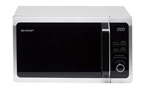 Sharp R274SLM, Solo Digital Microwave, 20 Litre Capacity, 800 W, Silver, Turntable