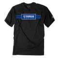 Factory Effex Unisex-Adult Yamaha Racing Stripes T-Shirt (Black, Large), 1 Pack
