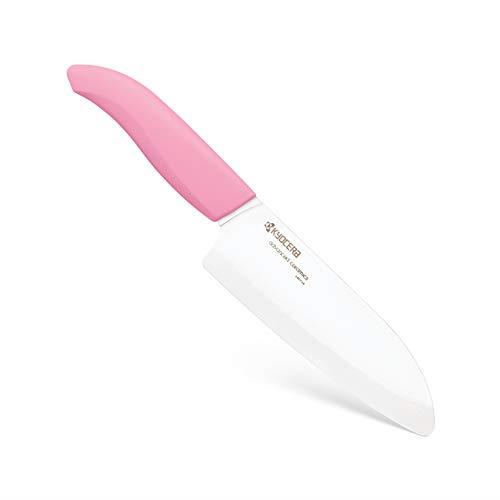 Kyocera Santoku Knife Santoku Knife, White/Pink, FK-140 WH-SE