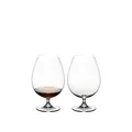 Riedel 6416/18 Brandy Glass, 2 Count (Pack of 1), Brown
