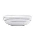 Mikasa 5191829 Delray Bone China Pasta Bowl, 9-Inch, Set of 4 White
