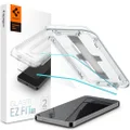SPIGEN EZ Fit GLAS.tR Slim HD Designed for Samsung Galaxy S24 Screen Protector (2024) Auto Alignment Kit Premium Tempered Glass [2-Pack] - Clear