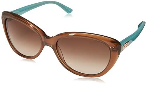 Kate Spade New York Women's Angeliq Cat-Eye Sunglasses, Tan/Brown Gradient, 55 mm
