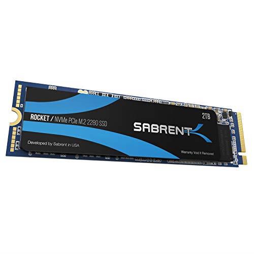 SABRENT 2TB Rocket NVMe PCIe M.2 2280 Internal SSD High Performance Solid State Drive (SB-ROCKET-2TB)