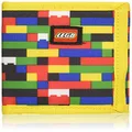 LEGO Trifold Wallet, Kids Unisex Wallet for Boys and Girls, with Clear ID Window, Card and Cash Pockets and Secure Hook and Loop Closure, Brick Wall, One Size, Lego Brick Wall Wallet