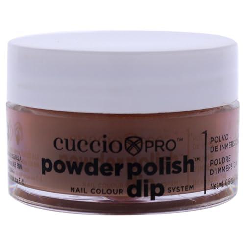 Cuccio Pro Nail Colour Dip System Small Powder Polish 14 g, 5580 Rich Brown, 14 g