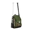 Easton 8064897 Game Ready Youth Bat & Equipment Backpack Bag | Baseball Softball | 2020 | Army Camo | 2 Bat Pockets | Vented Main Compartment | Vented Shoe Pocket | Valuables Pocket | Fence Hook