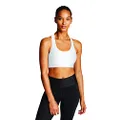 Champion Women's Sports Bra, Absolute, Moderate Support, High-Impact Sports Bra for Women, White, Small