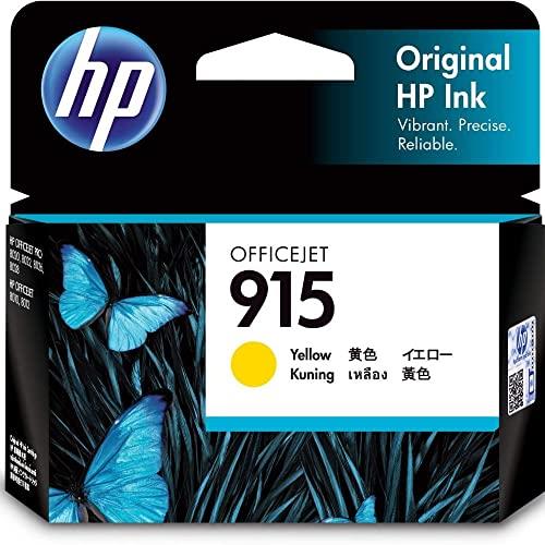 HP 915 Genuine Original Yellow Ink Printer Cartridge works with HP OfficeJet 8010, HP OfficeJet Pro 8020, HP OfficeJet Pro 8030 All-in-One Printer series - (3YM17AA)