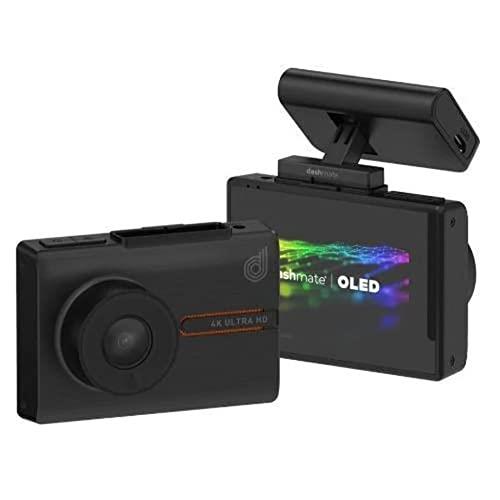Dashmate 4K Ultra-HD Dual Channel Dash Camera with 3.0 Inch OLED Touch Screen, WiFi & GPS Black (DSH-1252)