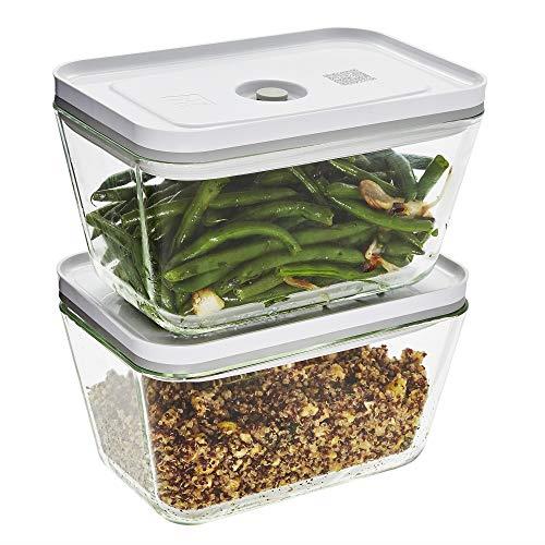 ZWILLING Fresh & Save 2-pc Large Glass Airtight Food Storage Container, Meal Prep Container