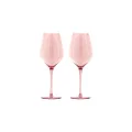 Maxwell & Williams Glamour Wine Glass 520ML Set of 2 Pink Gift Boxed