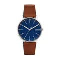 Skagen Men's SKW6355 Signatur Brown Leather Watch