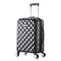 Rockland Melbourne Hardside Expandable Spinner Wheel Luggage, Quilt, Carry-On 20-Inch Black, Black, Carry-On 20-Inch, Melbourne Hardside Expandable Spinner Wheel Luggage