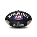 Sherrin AFL Collingwood Magpies Song Football, Size 2