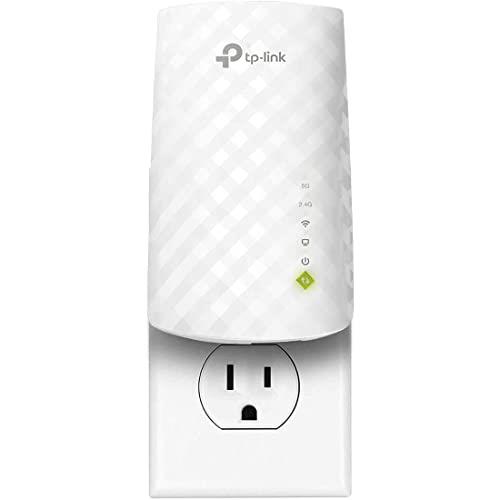 TP-Link WiFi Extender with Ethernet Port, Dual Band 5GHz/2.4GHz, Up to 44% More Bandwidth Than Single Band, Covers Up to 1200 Sq.ft and 30 Devices, Signal Booster Amplifier Supports OneMesh(RE220)