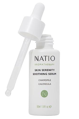 Natio Australia Aromatherapy Skin Serenity Soothing Serum 50ml - Calming & Nourishing Serum for All Skin Types - Chamomile, Calendula & Aloe Vera - Made in Australia