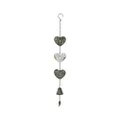 Willow & SilkWitch Bells Door Chime Metal Outdoor Decor Vintage Antique Hearts Hanging Bell