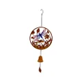 Willow & SilkWind Chime Metal Outdoor Wall Door Decor Dragonfly Leaves Design Hanging Bell