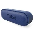 Tribit XSound Go Bluetooth Speaker 16W with Loud Sound & Rich Bass,24H Playtime,IPX7 Waterproof, Wireless Stereo Pairing, Type-C,100ft Bluetooth Range,Portable Speaker for Home/Outdoor/Travel Blue