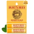 Burt's Bees Moisturizing Lip Care, for All Day Hydration, 100% Natural, Original Beeswax with Vitamin E & Peppermint Oil (2 Pack)