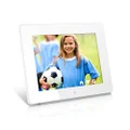 Aluratek 8 Inch WiFi Digital Photo Frame with Touchscreen IPS LCD Display and 8GB Built-in Memory