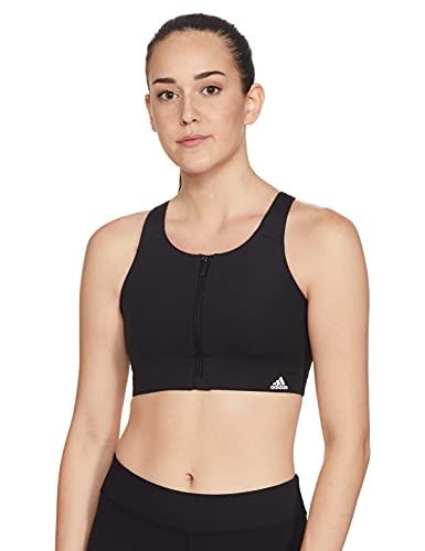 adidas Women's Ultimate Aeroready Designed 4 Training Compression High Support Workout Bra, Black, 30A