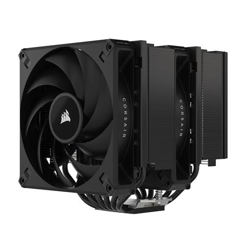 CORSAIR A115 High-Performance Tower CPU Air Cooler — Cools up to 270W TDP - Slide-and-Lock Fan Mount - Two Corsair AF140 ELITE Fans - Easy to Install - Pre-Applied Thermal Paste — Black
