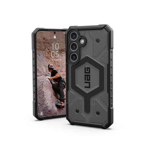 UAG Pathfinder Clear Case for Samsung Galaxy S24 - Ash (214446113131), 18 ft. Drop Protection (5.4M), Traction Grip, Protective Screen Surround