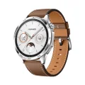 HUAWEI Watch GT 4 Smartwatch, 46mm Brown Leather, Up to 2 Weeks Battery Life, Fitness Tracker Compatible with Android & iOS, Health Monitoring Including Sleep Tracking, GPS, AU Version