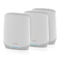 NETGEAR Orbi Whole Home WiFi 6 Tri-Band Mesh System (RBK763S) | AX5400 Wireless Speed (Up to 5.4Gbps) | 3 Pack