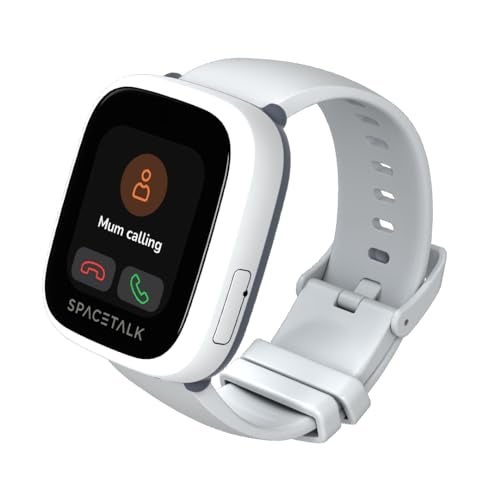 Spacetalk Loop Smartwatch (Frost) | Kids Smart Watch with 4G, GPS, Text & Voice Calling | 2MP Camera | Splashproof | Sim Included | Tough Screen | *Mobile Plan Required (Sold Separately)*
