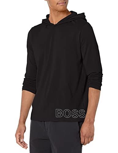 Hugo Boss Men's Identity Long Sleeve Lounge T-Shirt, Black, XX-Large
