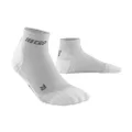 CEP - ULTRALIGHT COMPRESSION LOW-CUT SOCKS for women | Low-cut sport socks with compression, Carbon White, L