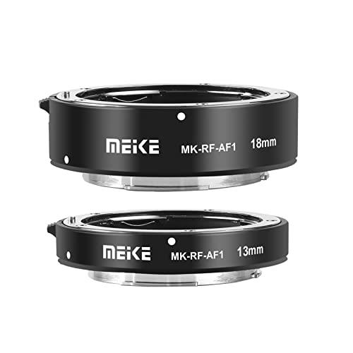 Meike MK-RF-AF1 13mm + 18mm Metal AF Full Frame Macro Extension Tube Adapter Ring Kit for EOS-R Series Cameras RF Mount Cameras EOS-R EOS-RP
