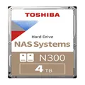 Toshiba 4TB N300 NAS 3.5 Inch SATA Internal Hard Drive. 24/7 Operation, Supports 1-8 Bay Systems, 256 MB Cache, 180TB/Year Workload (HDWG440UZSVA)