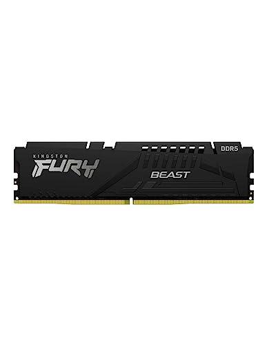 Kingston Fury Beast Black XMP DDR5 32GB 6000MT/s DDR5 CL40 DIMM Desktop Gaming Memory Single Module - KF560C40BB-32