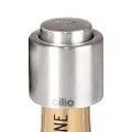 Cilio Stainless Steel Champagne Sealer, Bottle Stopper for Sealing Champagne Bottles Large
