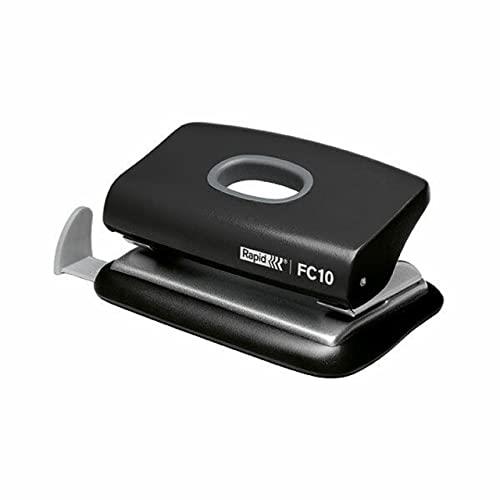 Rapid FC10 Compact Hole Punch, Black