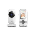 Motorola MBP481A Video Baby Monitor with Handheld Parent Unit High Sensitivity Microphone Infared Night Vision Digital Zoom 370773, Silver
