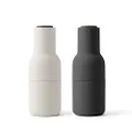 Menu Bottle Grinder with Walnut Lid 2-Piece Set, Ash/Carbon