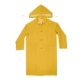 Custom LeatherCraft mens Trench Coat,raincoat job site safety equipment, Yellow, Medium US