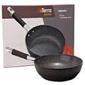 DaTerra Cucina Professional 9.5 Inch Nonstick Frying Pan | Italian Made Ceramic Nonstick Pan by | Sauté Pan, Chefs Pan, Non Stick Skillet Pan for Cooking, Sizzling, Searing, Baking and More