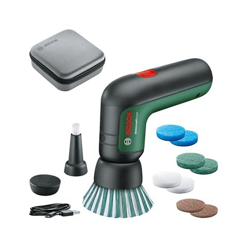 Bosch Home & Garden 3.6V Cordless Electric Power Cleaning Brush Set with 8X Cleaning Pads, 2X Brushes, Micro USB Cable & Case (UniversalBrush Set)